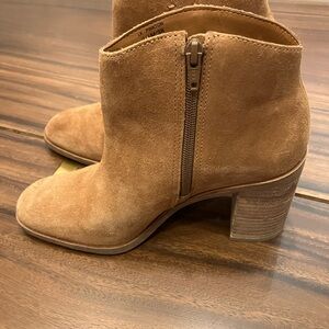 Lucky Brand Brown Suede Ankle Booties